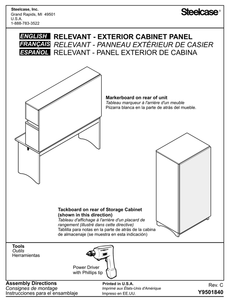 Steelcase RELEVANT EXTERIOR CABINET PANEL Firmware update