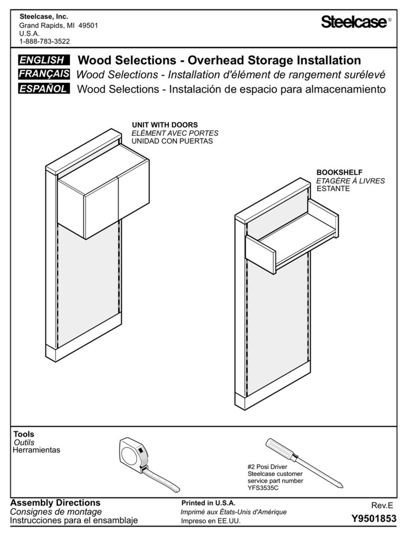 Steelcase Wood Selections Overhead Storage UNIT WITH... Assembly Directions Steelcase Wood Selections Overhead Storage UNIT WITH... Assembly Directions
