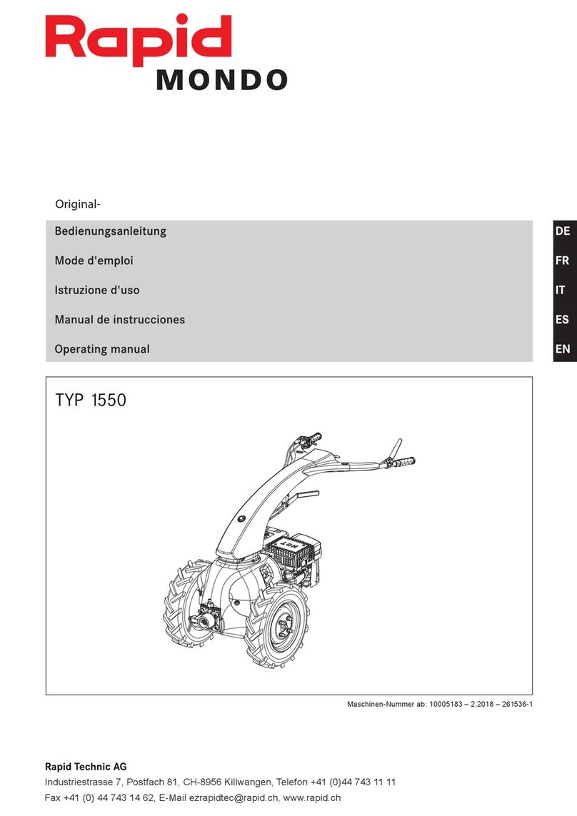 Rapid Technic Mondo operating manual
