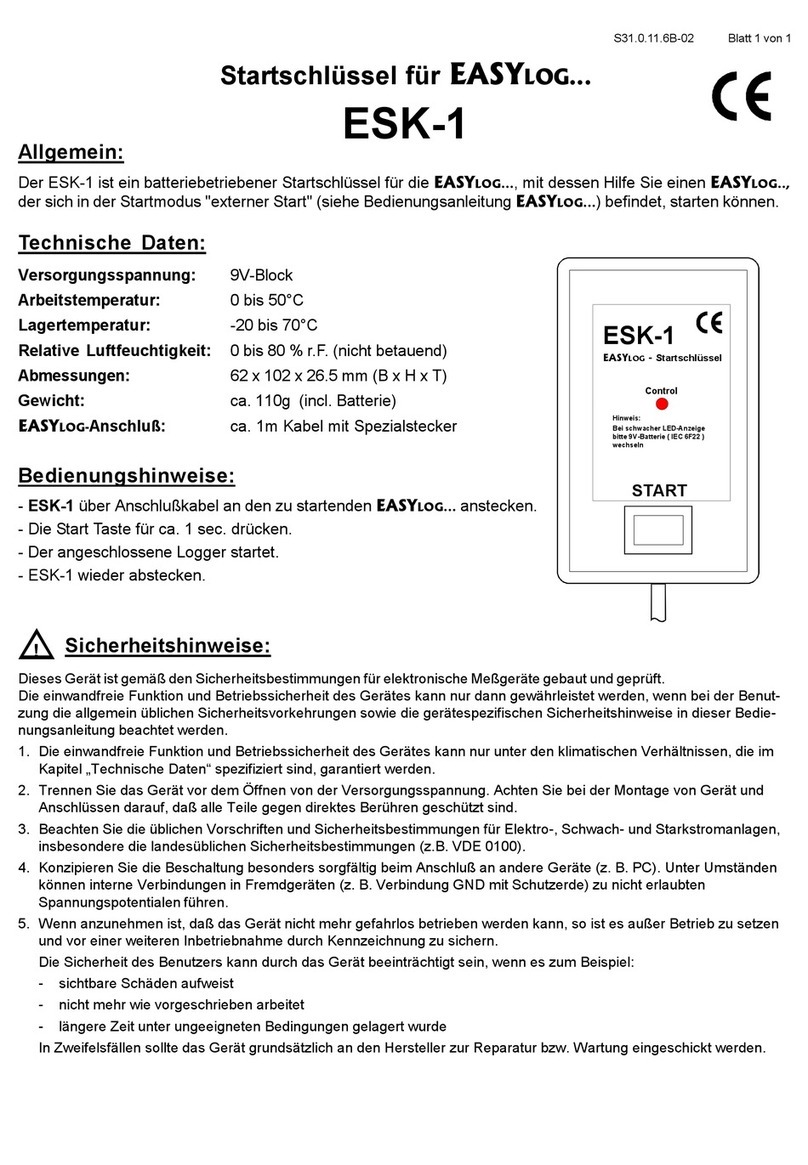 GREISINGER ESK-1 User manual
