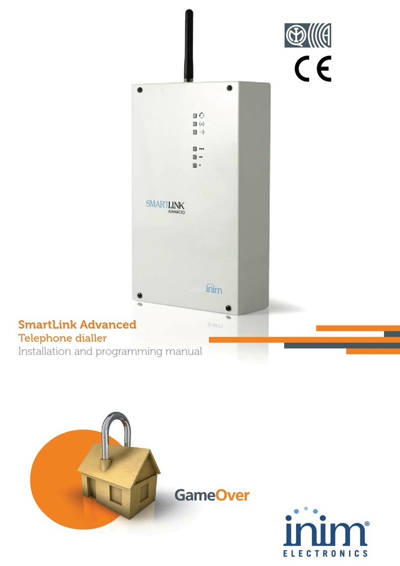 INIM Electronics SmartLink/P Advanced Assembly instructions