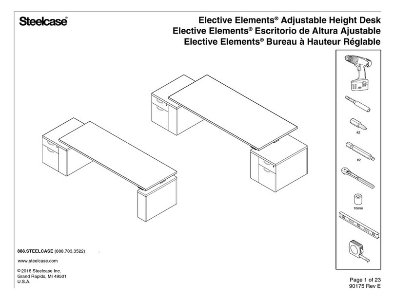Steelcase Elective Elements Adjustable Height Desk manual