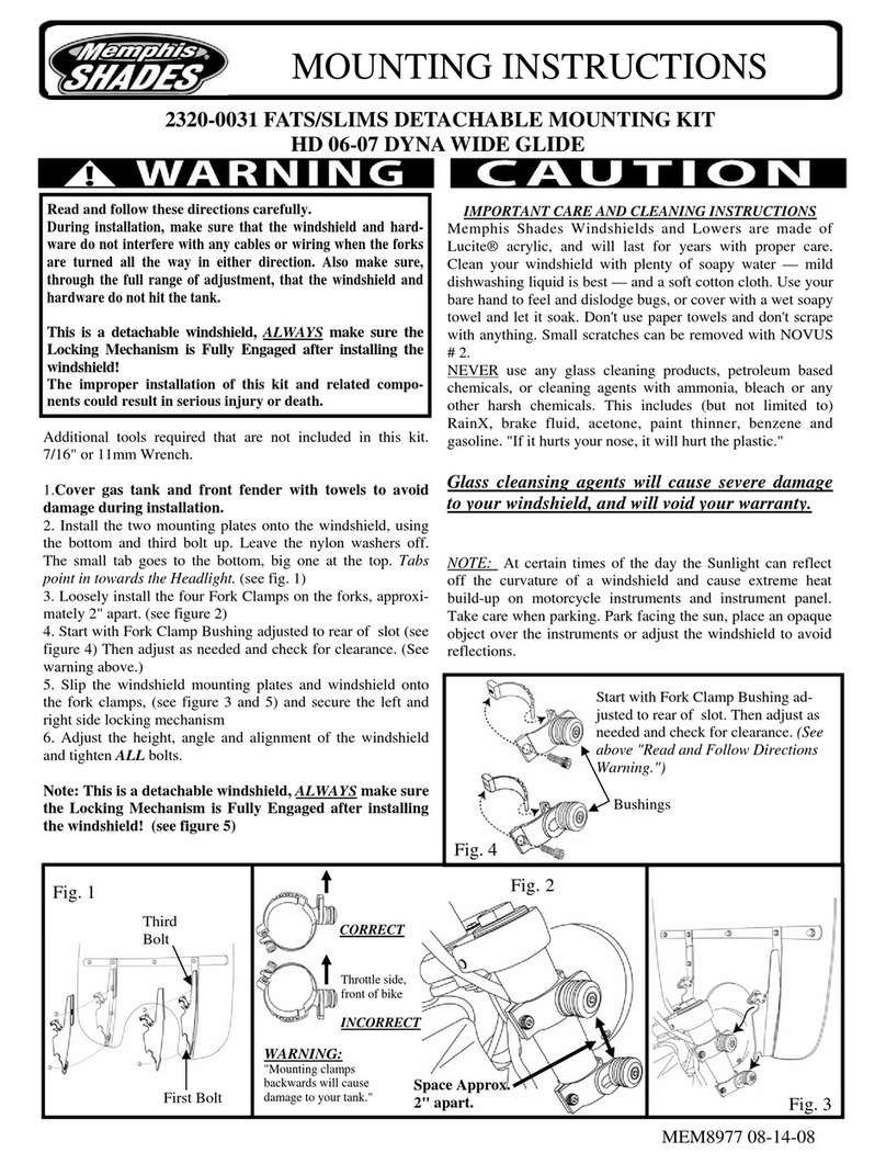 Memphis Shades 2320-0031 Mounting instructions