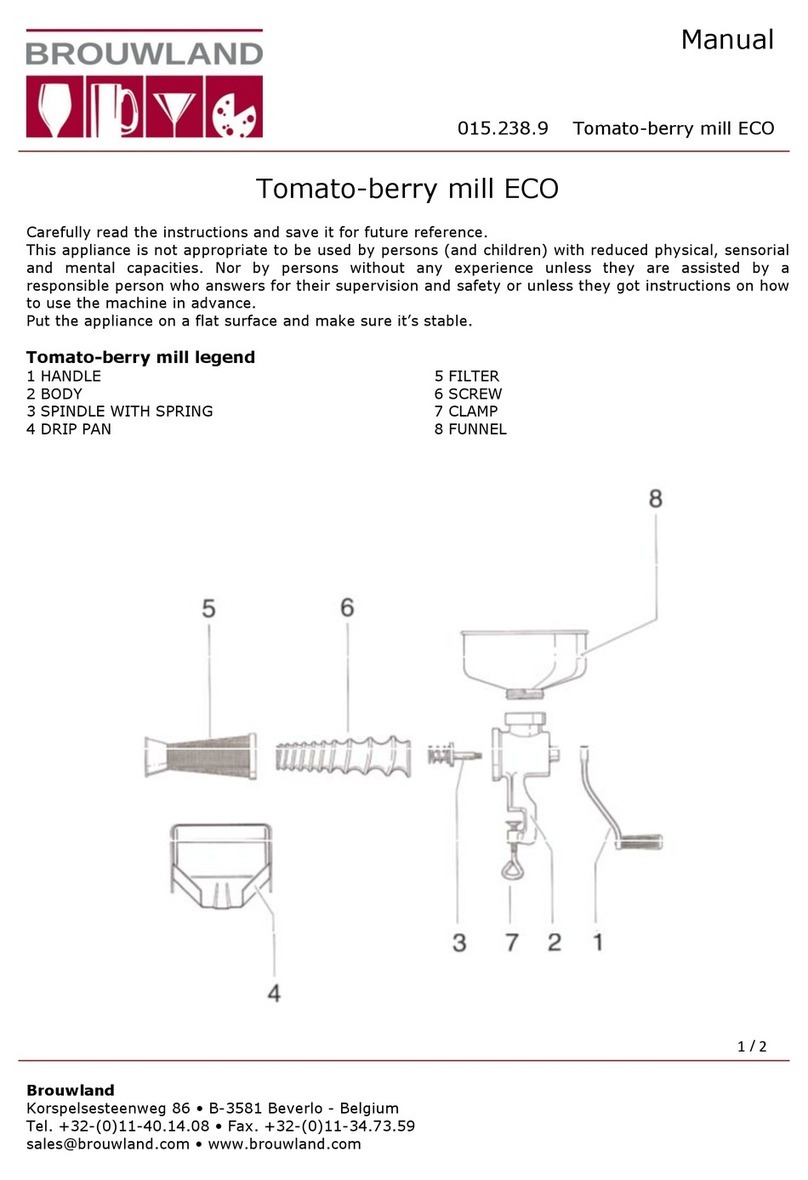 Brouwland 015.238.9 manual