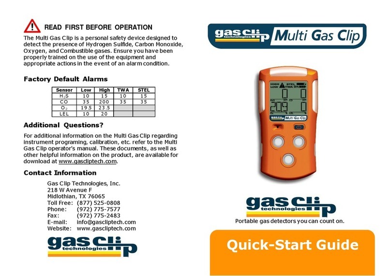 Gas Clip Technologies Multi Gas Clip quick start guide
