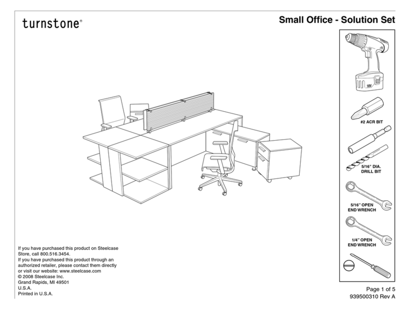 Steelcase Turnstone Small Office Solution Set Assembly instructions