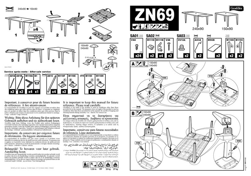 Grosfillex ZN69 manual