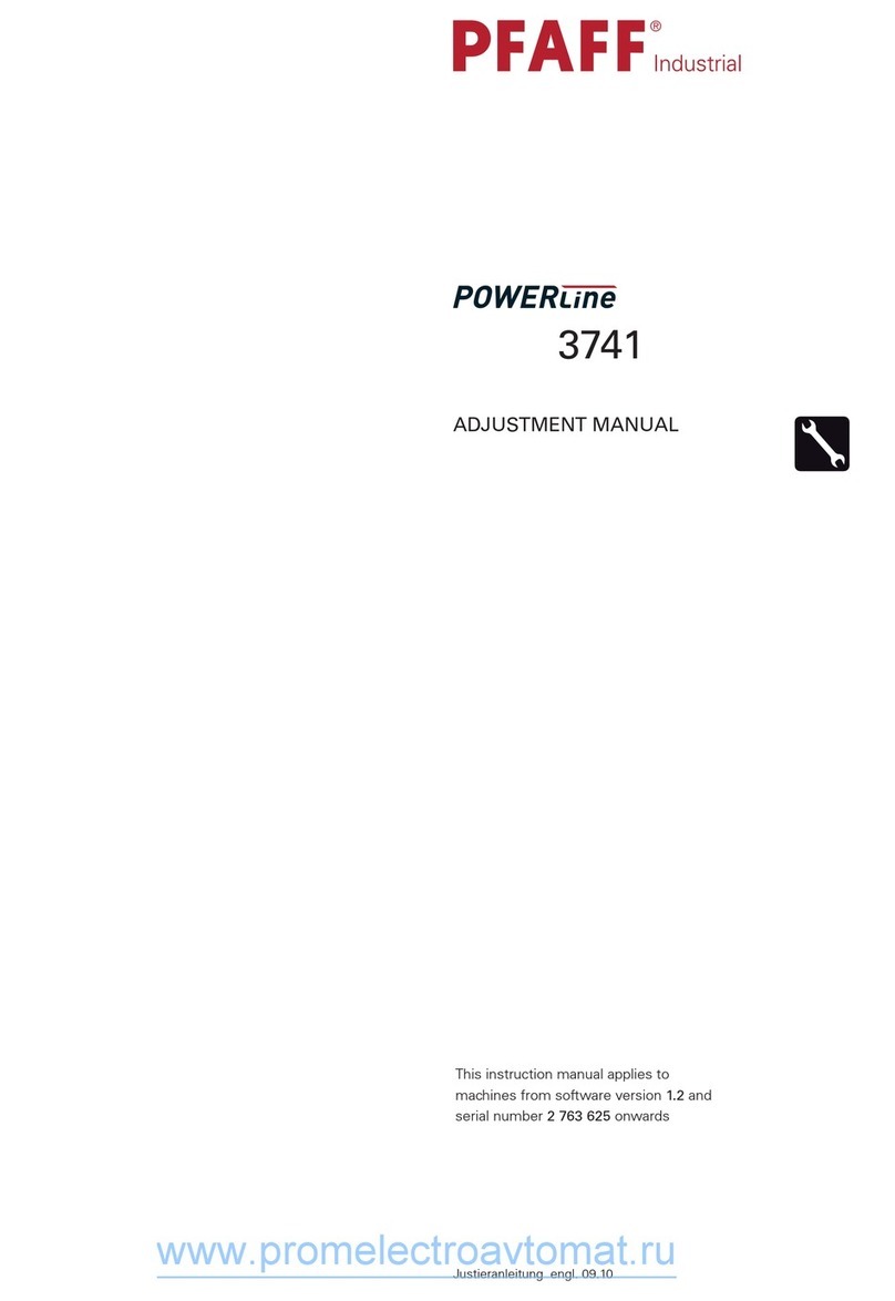 Pfaff Industrial POWERline 3741 Adjustment manual