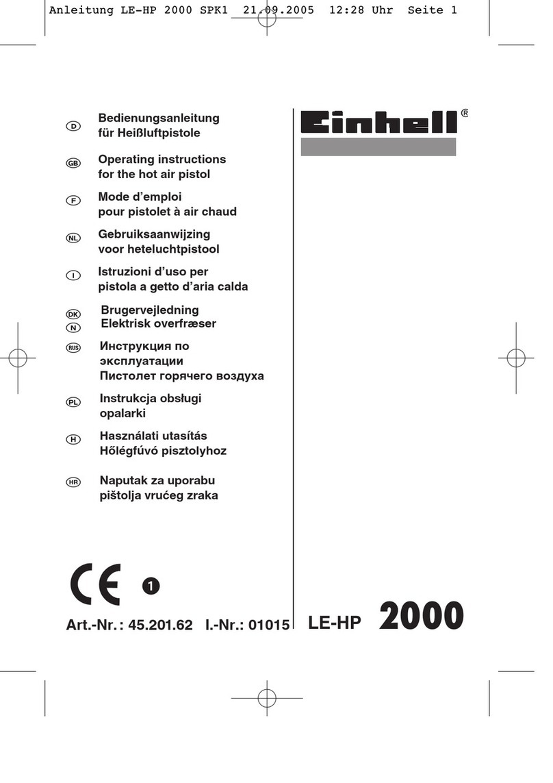 EINHELL LE-HP 2000 User manual