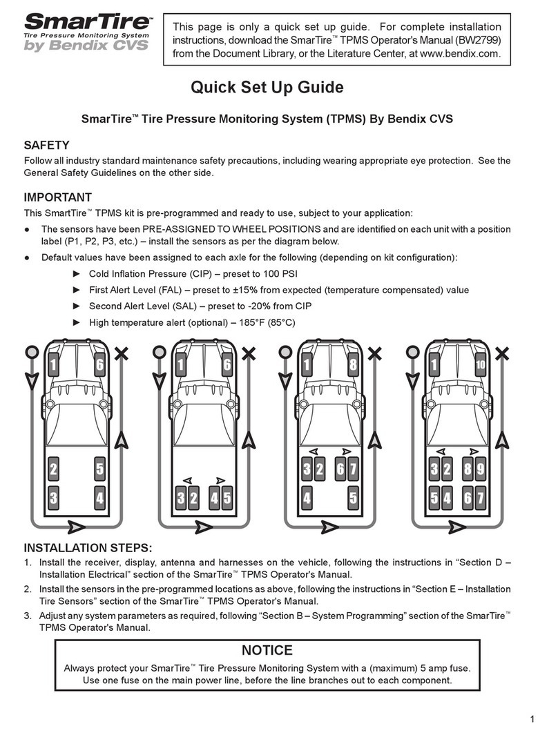 BENDIX SmartTire Quick setup guide