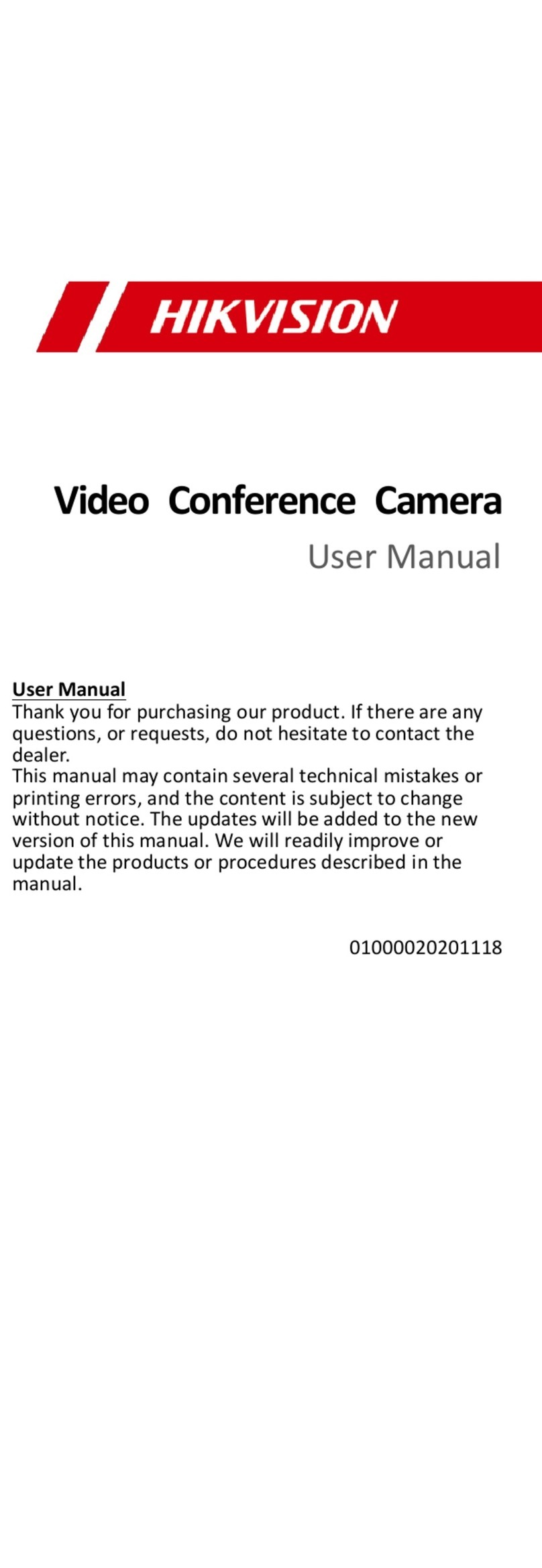 HIK VISION UD21533B-A user manual