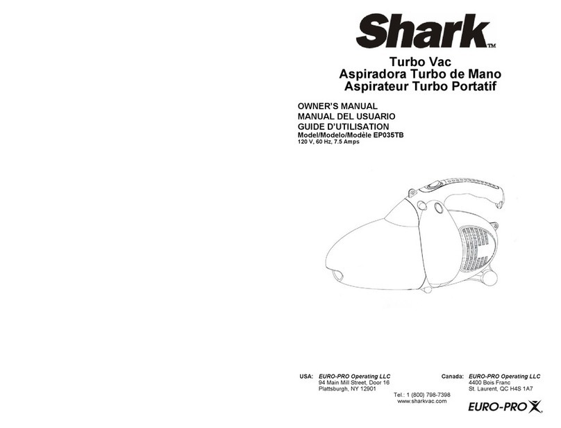 EUROPRO Shark EP035TB owner's manual