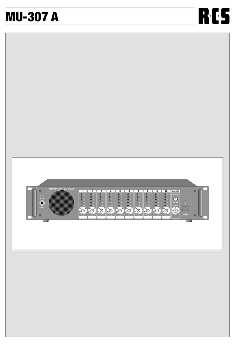 RCS MU-307 A quick start guide