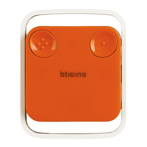 Bticino 348220 quick start guide