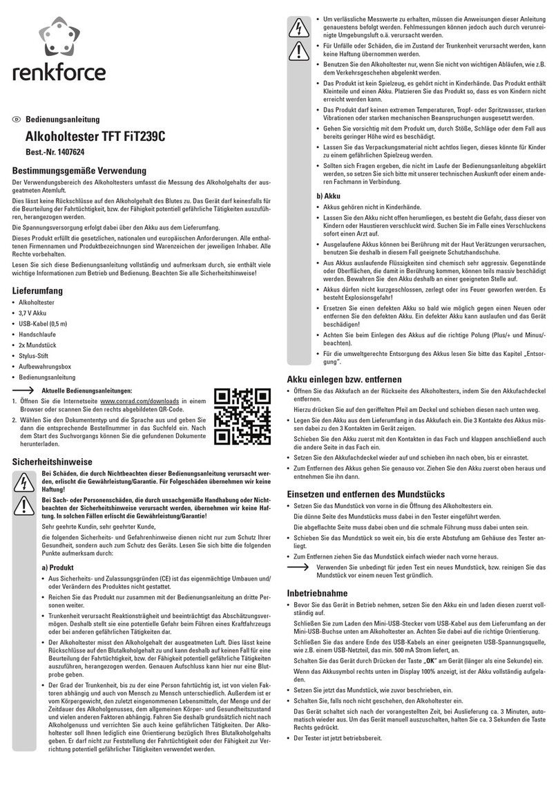 Renkforce TFT FiT239C operating instructions