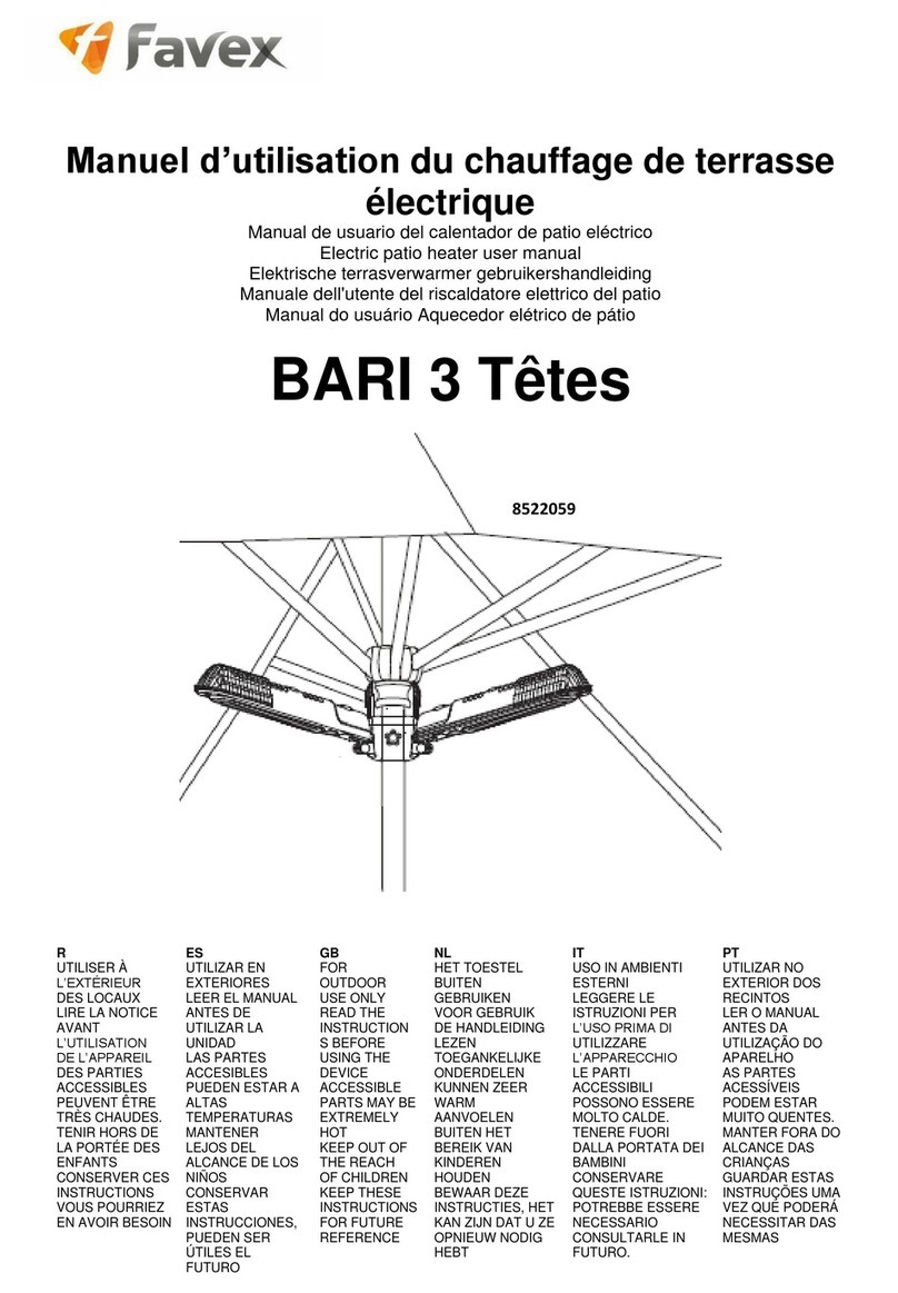 favex BARI 3 Tetes user manual