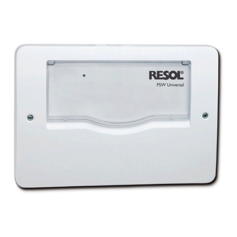 Resol PSW Universal User manual Resol PSW Universal User manual