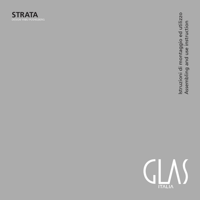 GLAS STRATA Assembling and use instruction