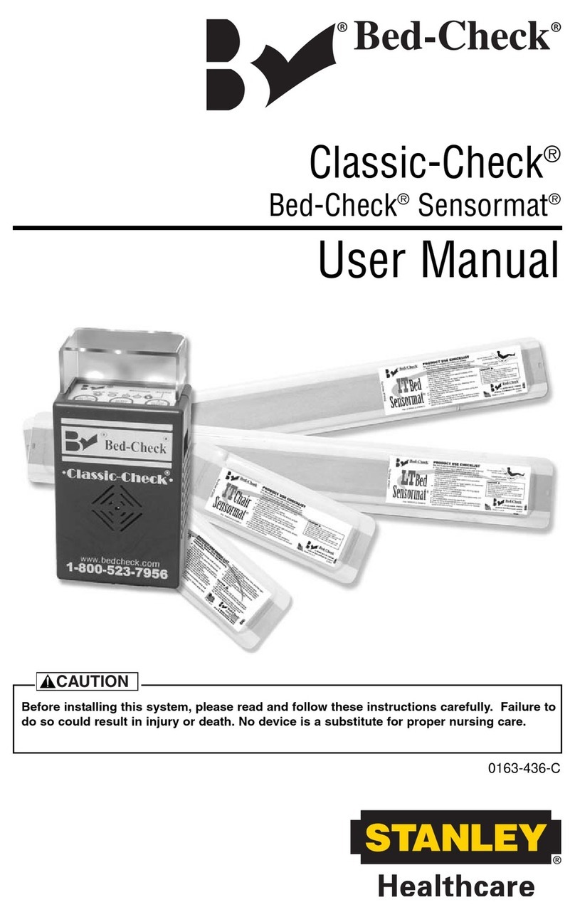 Stanley Healthcare Bed-Check Classic-Check Sensormat 72020 user manual Stanley Healthcare Bed-Check Classic-Check Sensormat 72020 user manual