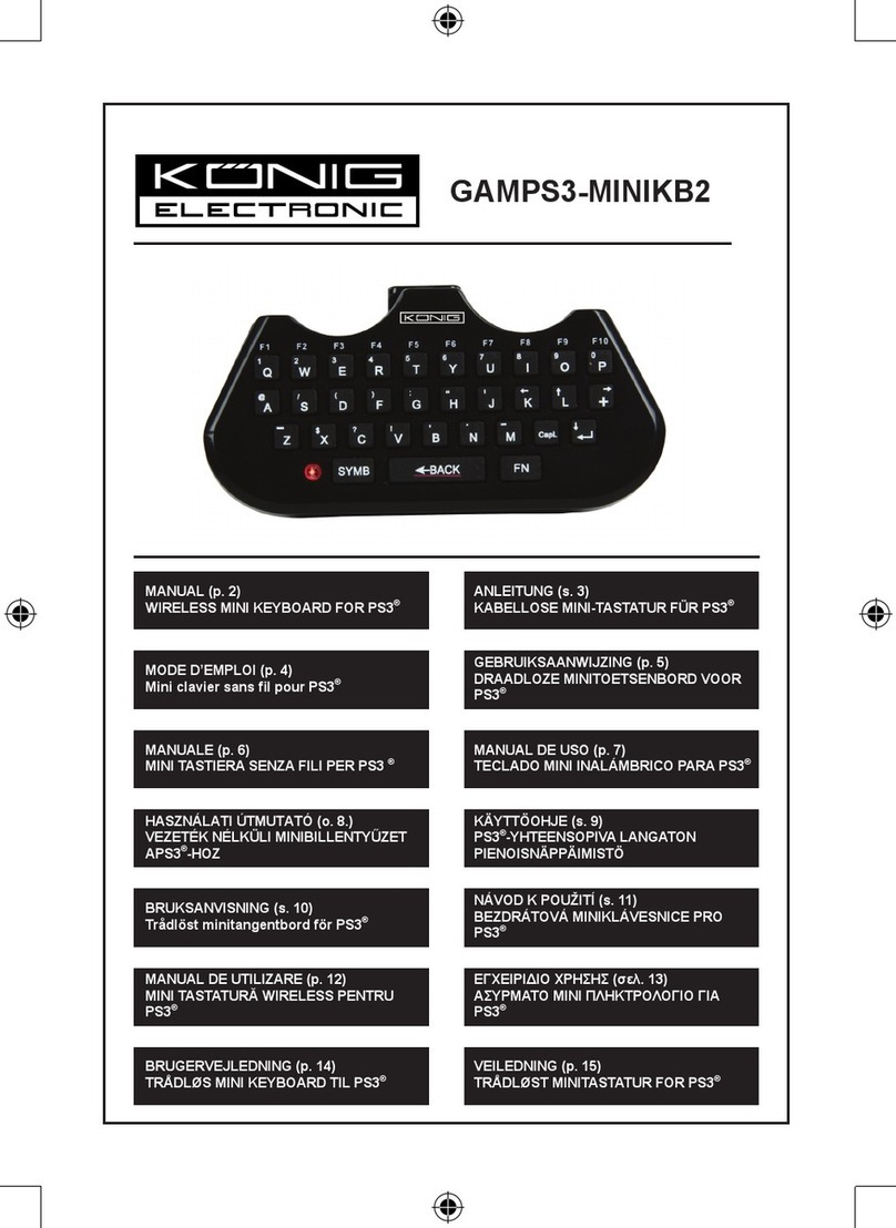 König Electronic GAMPS3-MINIKB2 manual