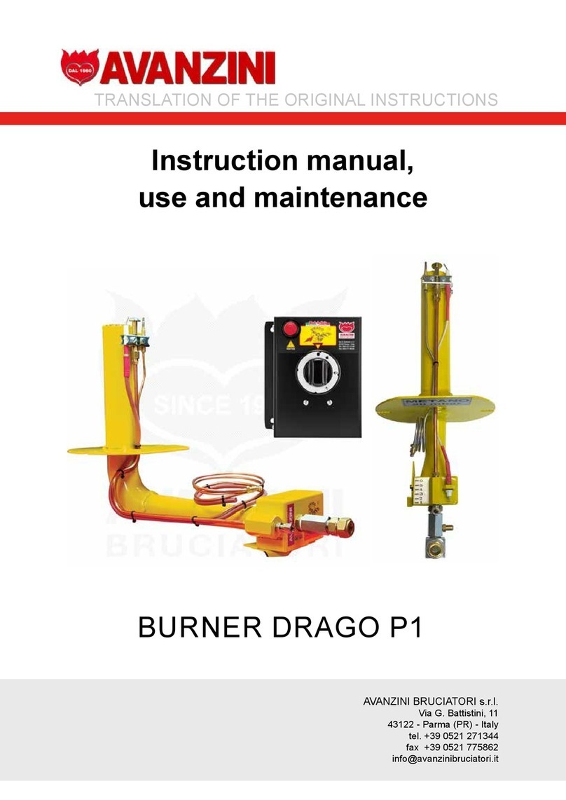 Avanzini DRAGO P1 Instruction, use and maintenance manual