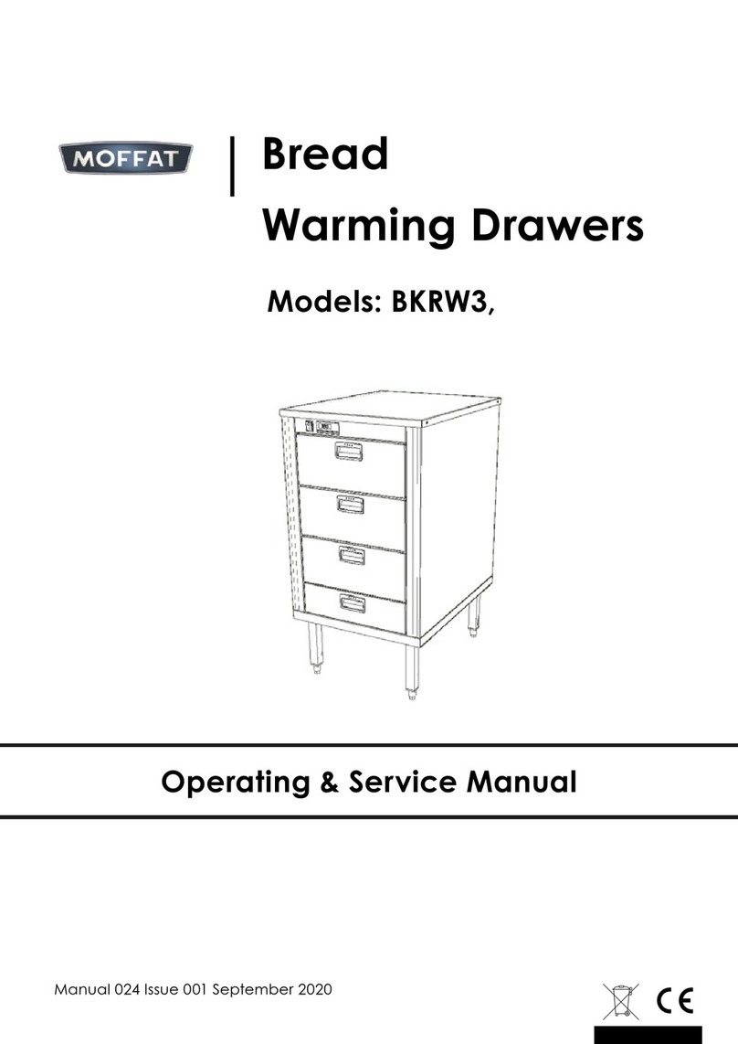 Moffat BKRW3 Operating and service manual