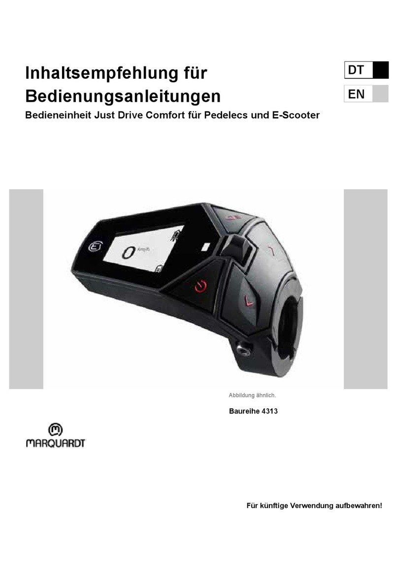 Marquardt Series 4313 operating manual