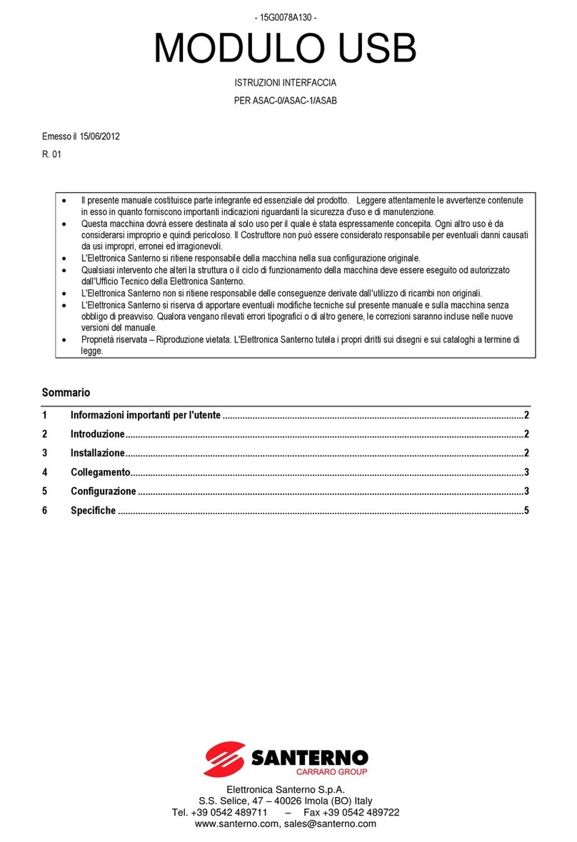 Santerno ASAC-0 User manual