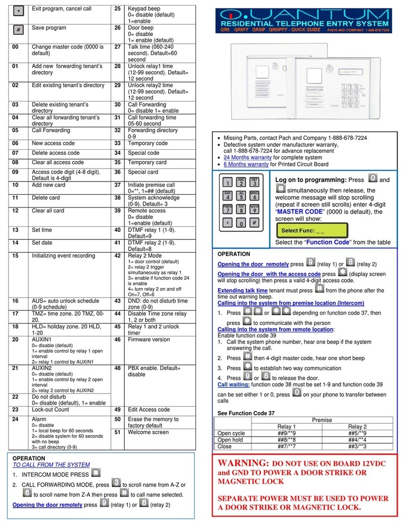 Quantum QR5 quick guide