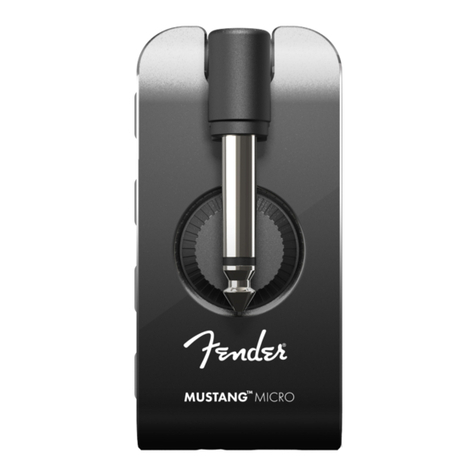 Fender Mustang Micro User manual