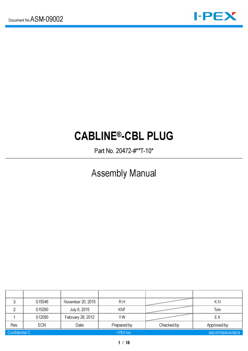 IPEX CABLINE-CBL PLUG User manual IPEX CABLINE-CBL PLUG User manual