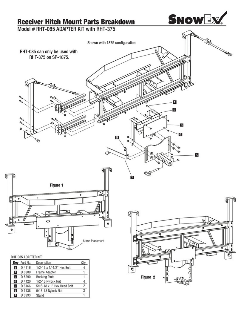 SnowEx RHT-375 Mounting instructions
