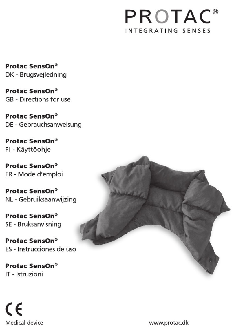 Protac SensOn Directions for use
