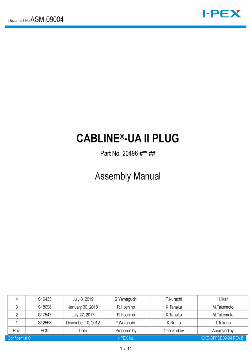 IPEX CABLINE-UA II PLUG User manual