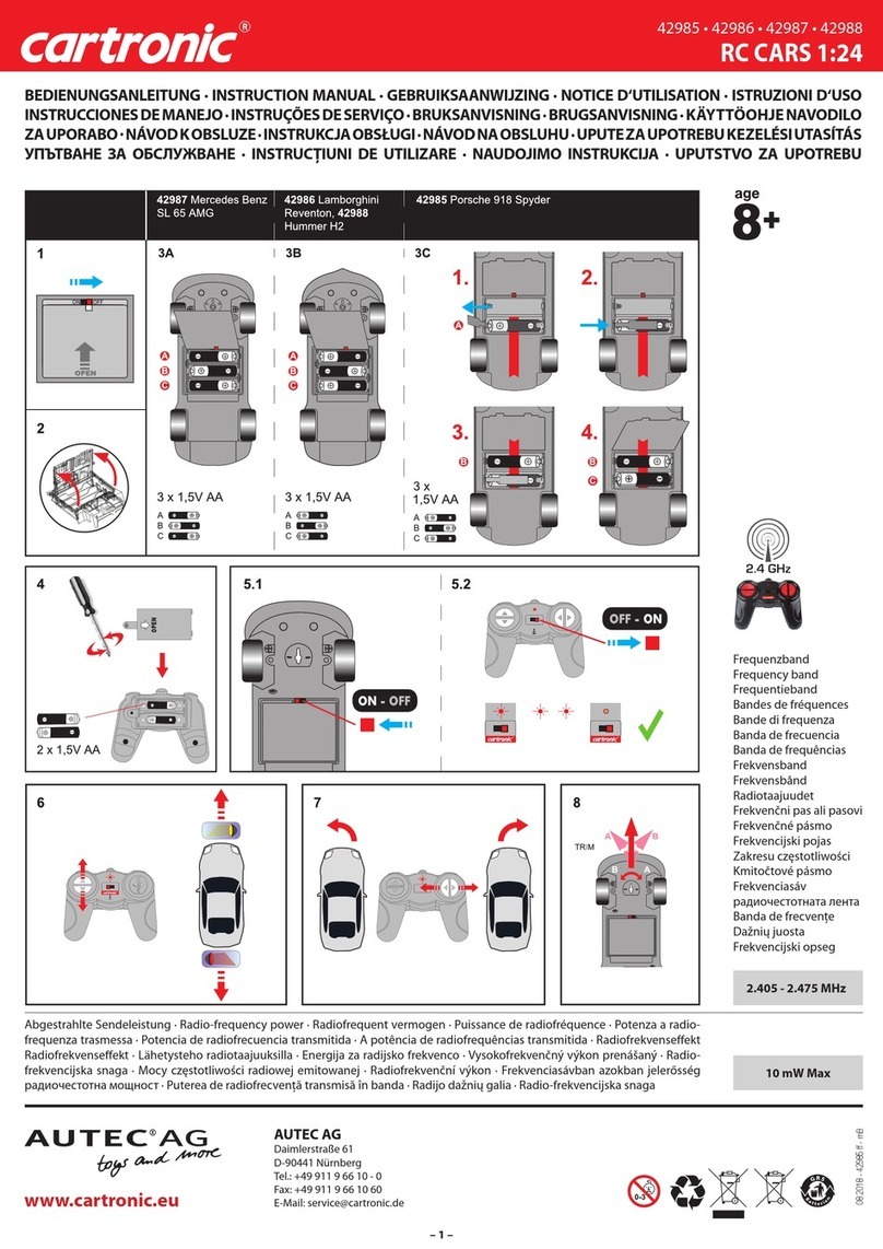AUTEC Cartronic Porsche 918 Spyder instruction manual AUTEC Cartronic Porsche 918 Spyder instruction manual