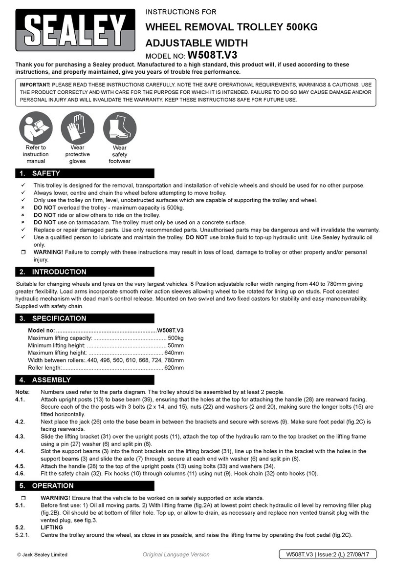Sealey W508T.V3 User manual