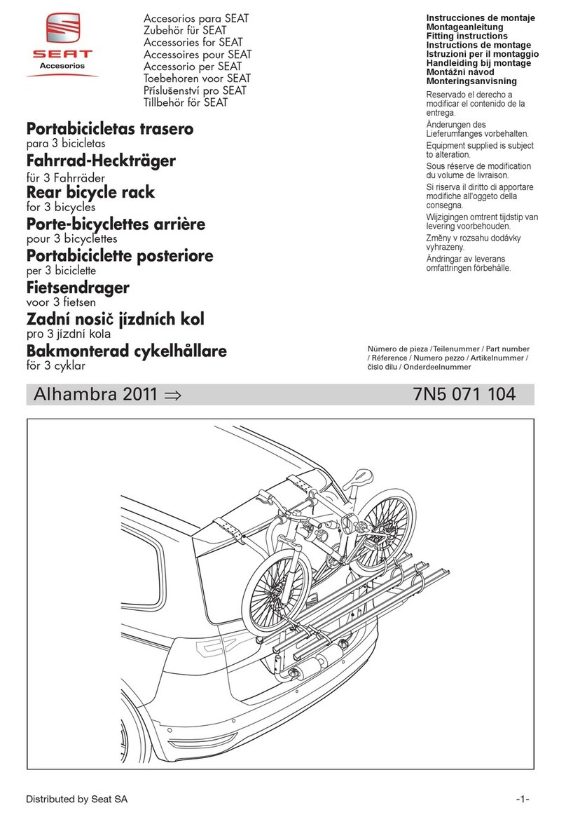 Seat 7N5 071 104 Fitting instructions