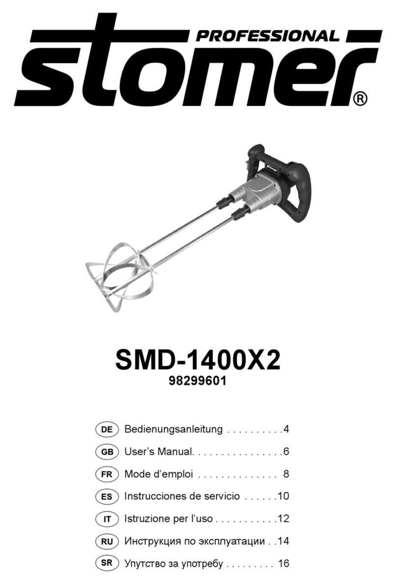 Stomer Professional SMD-1400X2 user manual