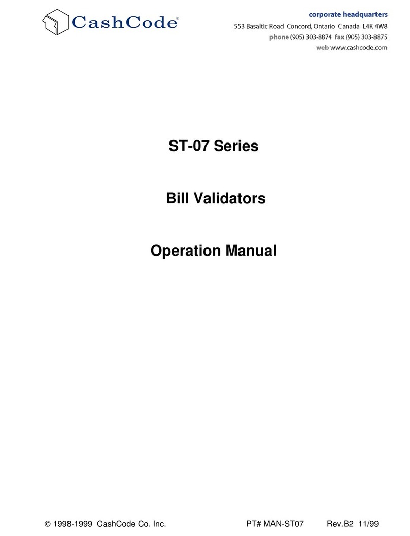 CashCode ST-07 Series User manual