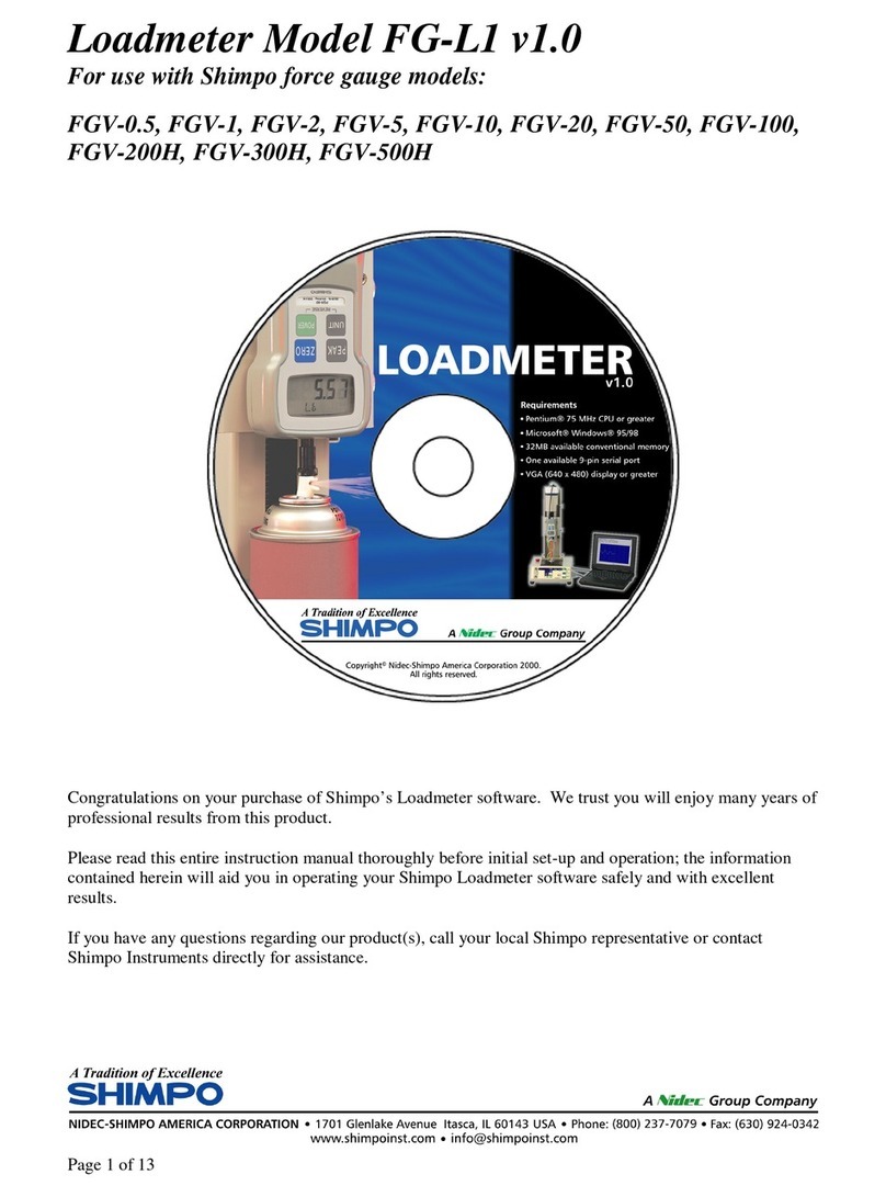 Nidec Shimpo FG-L1 instruction manual