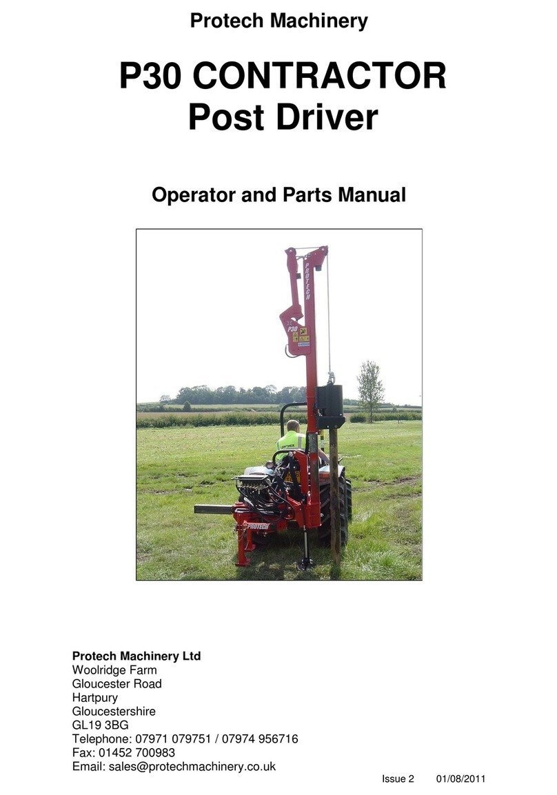 Protech Machinery P30 Operator and parts manual