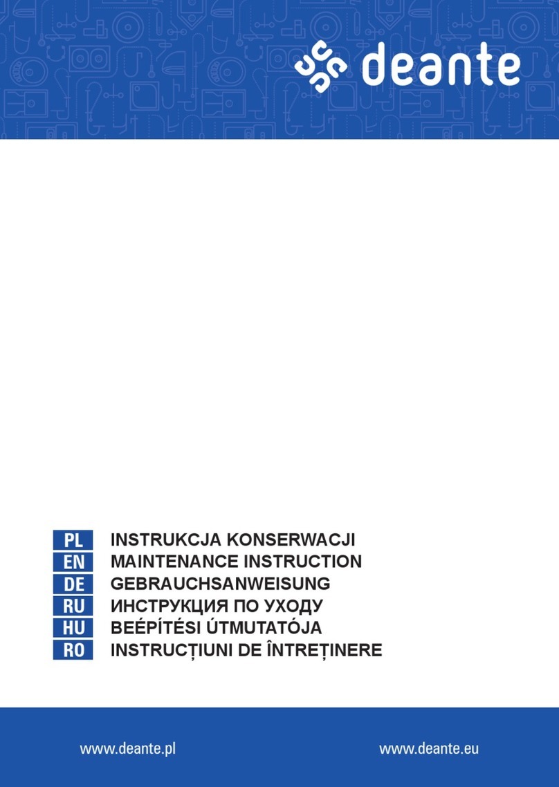 deante Round NOR D51S Maintenance Instruction