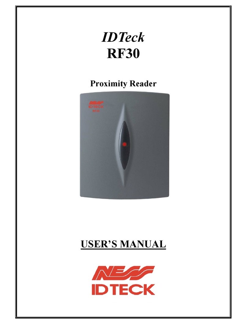 NESS ID TECK RF30 user manual