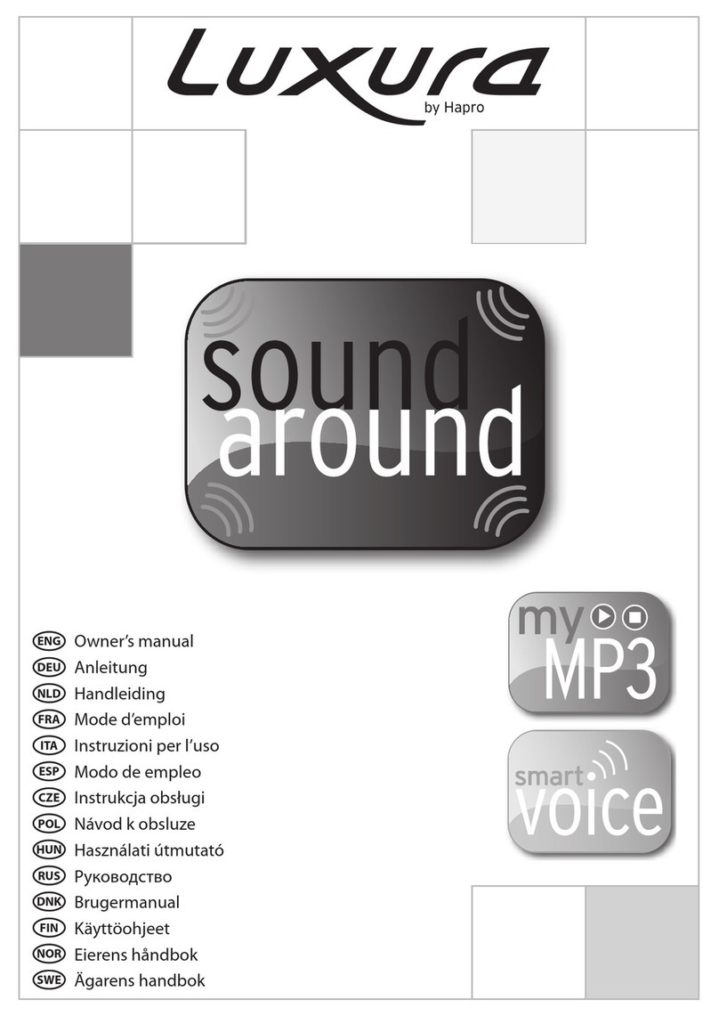 HAPRO Luxura Sound Around owner's manual