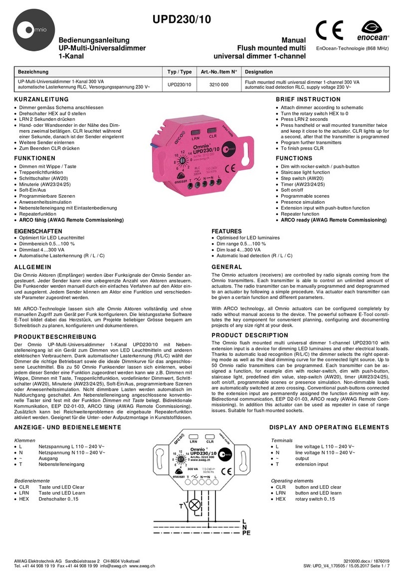 EnOcean Omnio UPD230/10 User manual