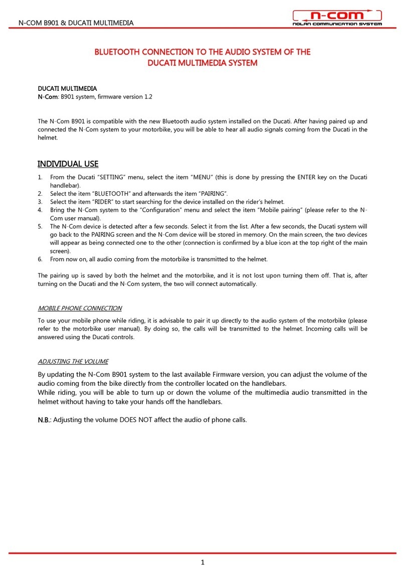 N-Com B901 User manual