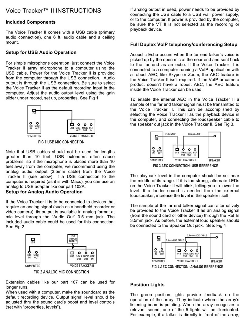 Acoustic Magic Voice Tracker II instructions