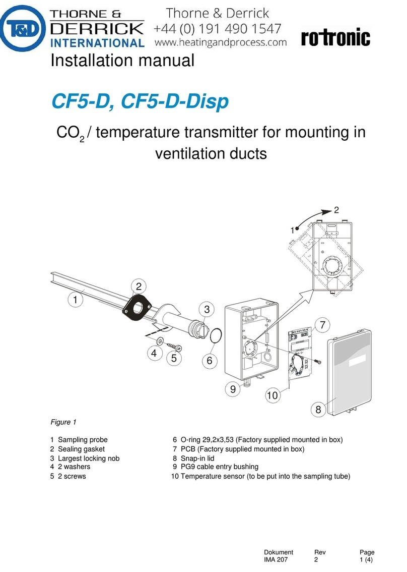 Rotronic CF5-D installation manual