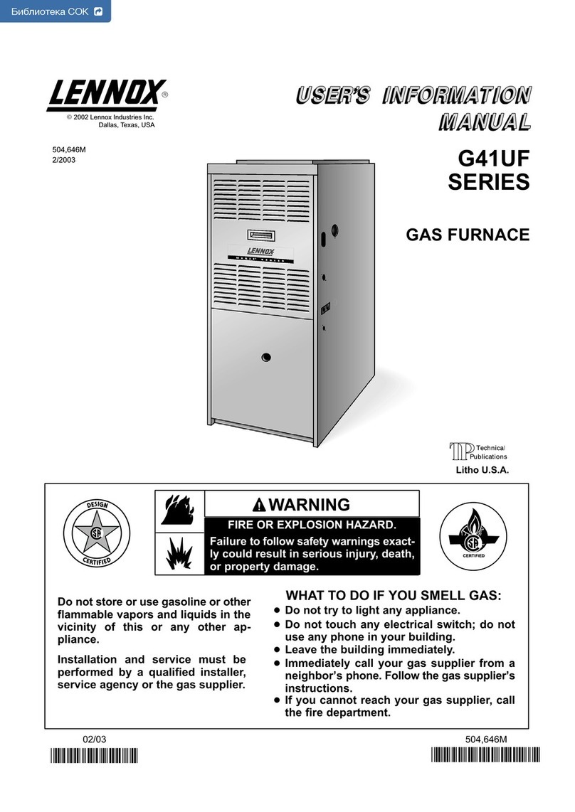 Lennox G41UF Series Guide Lennox G41UF Series Guide