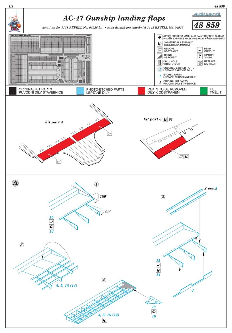 Eduard AC-47 Gunship landing flaps manual